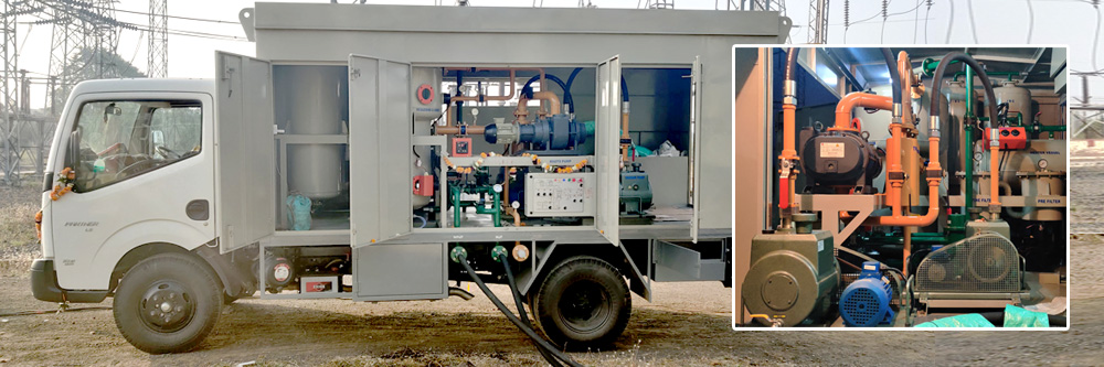 Transformer Oil Filtration with Vacuuming